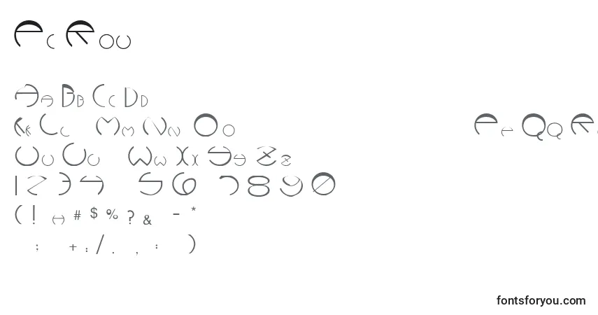Schriftart Pc Rounders – Alphabet, Zahlen, spezielle Symbole