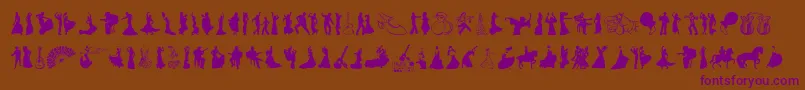 Flamenco Font – Purple Fonts on Brown Background