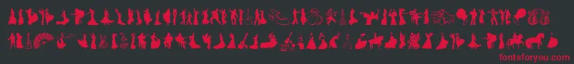 Flamenco Font – Red Fonts on Black Background