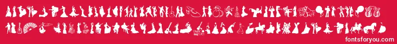 Flamenco Font – White Fonts on Red Background