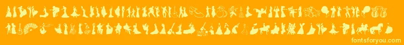 Flamenco Font – Yellow Fonts on Orange Background