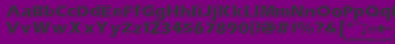 Erascntn Font – Black Fonts on Purple Background
