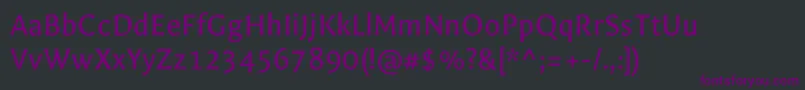 GaldeanoRegular Font – Purple Fonts on Black Background