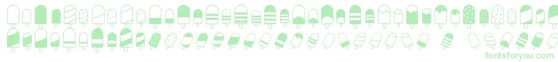 IceLollyDing Font – Green Fonts