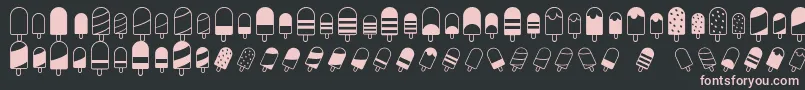 Подробнее о шрифте IceLollyDing Шрифт IceLollyDing – розовые шрифты на чёрном фоне