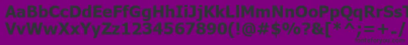 UkijInchikeBold Font – Black Fonts on Purple Background