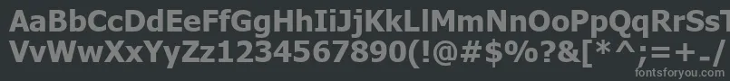 Шрифт UkijInchikeBold – серые шрифты на чёрном фоне