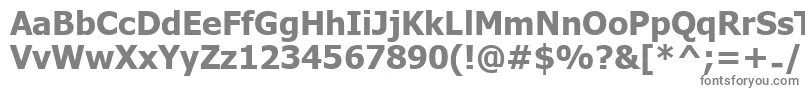フォントUkijInchikeBold – 白い背景に灰色の文字