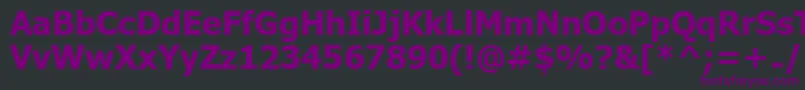UkijInchikeBold Font – Purple Fonts on Black Background
