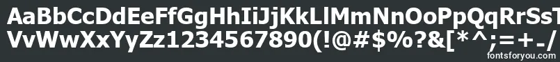UkijInchikeBold-fontti – valkoiset fontit mustalla taustalla