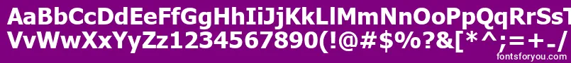 UkijInchikeBold Font – White Fonts on Purple Background