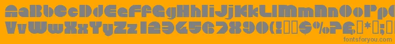 Circularsaw Font – Gray Fonts on Orange Background