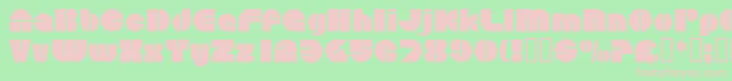 Circularsaw Font – Pink Fonts on Green Background