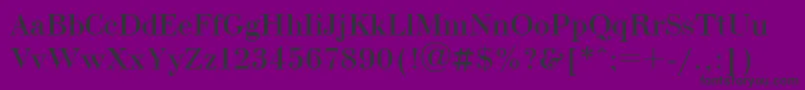 BodoniCyrillic-fontti – mustat fontit violetilla taustalla