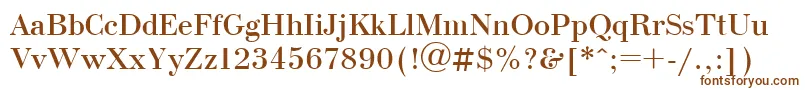 BodoniCyrillic Font – Brown Fonts on White Background