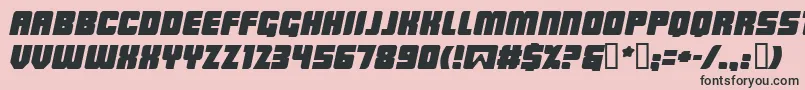 Lowrbi Font – Black Fonts on Pink Background