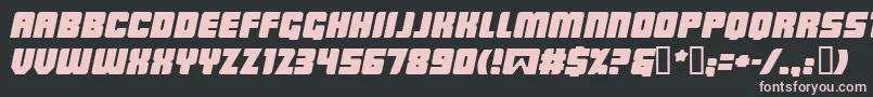 Lowrbi Font – Pink Fonts on Black Background