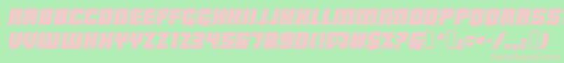 Lowrbi Font – Pink Fonts on Green Background