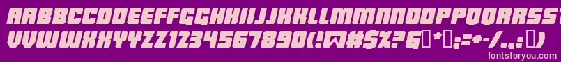 Lowrbi Font – Pink Fonts on Purple Background