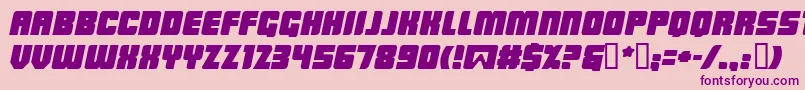 Lowrbi Font – Purple Fonts on Pink Background
