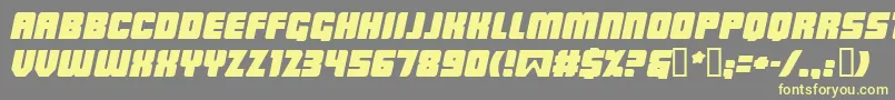 Шрифт Lowrbi – жёлтые шрифты на сером фоне
