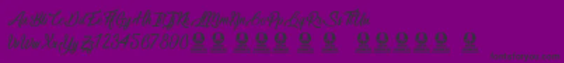LovelyQuotes Font – Black Fonts on Purple Background