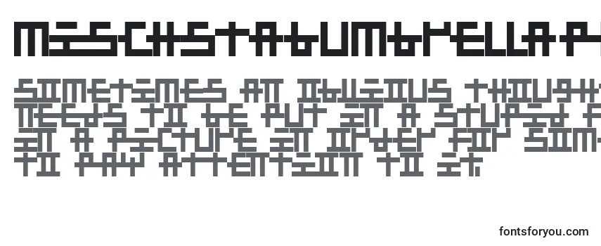 Review of the MischstabUmbrellaPatina Font
