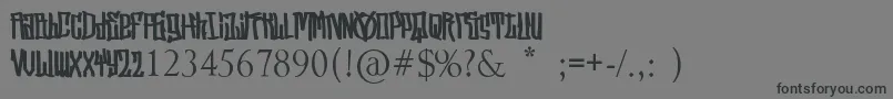 StreetVendettaDemo-Schriftart – Schwarze Schriften auf grauem Hintergrund