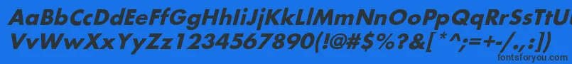 BelmaroblBold Font – Black Fonts on Blue Background