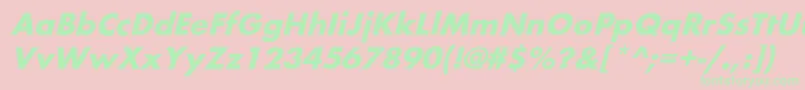 BelmaroblBold Font – Green Fonts on Pink Background