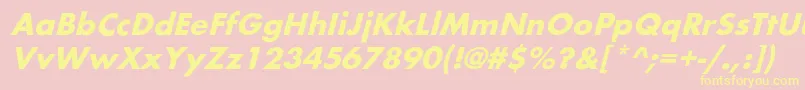 BelmaroblBold Font – Yellow Fonts on Pink Background