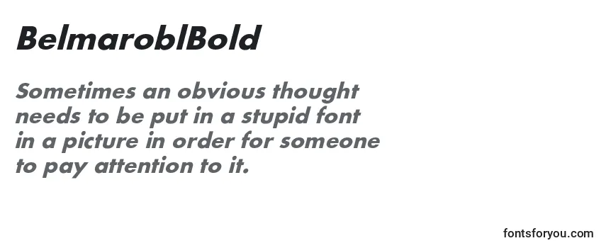 Обзор шрифта BelmaroblBold