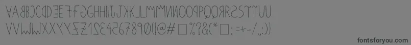 Anomalias Font – Black Fonts on Gray Background