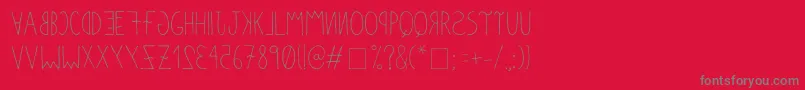 Anomalias Font – Gray Fonts on Red Background
