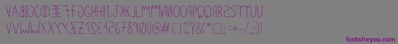 Anomalias Font – Purple Fonts on Gray Background