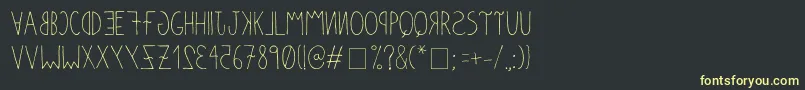 Anomalias Font – Yellow Fonts on Black Background