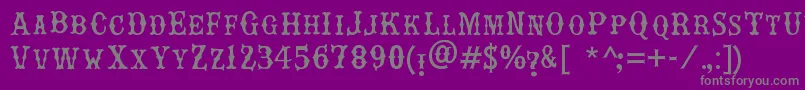 Шрифт RebelBones. – серые шрифты на фиолетовом фоне