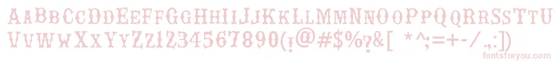 fuente RebelBones. – Fuentes Rosadas Sobre Fondo Blanco
