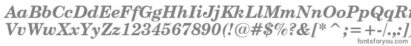 CenturySchoolbookBoldItalicWin95bt-Schriftart – Graue Schriften auf weißem Hintergrund