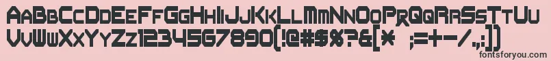 FlipbashCondensed Font – Black Fonts on Pink Background
