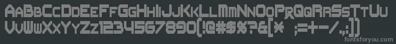Weitere Informationen zur FlipbashCondensed-Schriftart FlipbashCondensed-Schriftart – Graue Schriften auf schwarzem Hintergrund