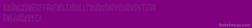 HoustonOutlineDemo Font – Gray Fonts on Purple Background