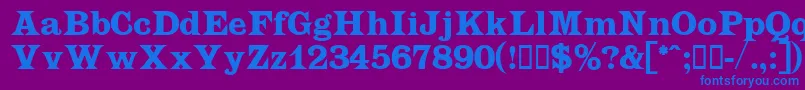 Latiara Font – Blue Fonts on Purple Background