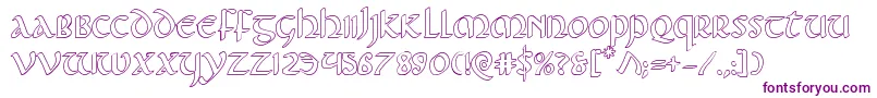 More about Foucaultout Font Foucaultout Font – Purple Fonts on White Background