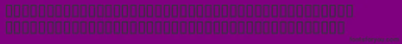 NewburySildoulos-fontti – mustat fontit violetilla taustalla