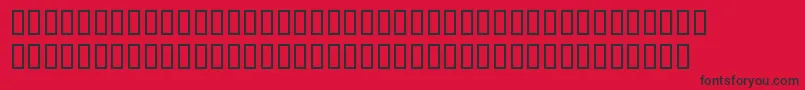 フォントNewburySildoulos – 赤い背景に黒い文字