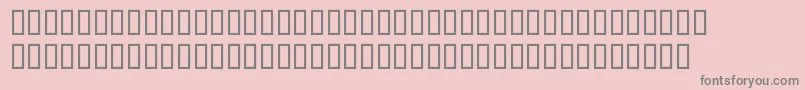 NewburySildoulos-fontti – harmaat kirjasimet vaaleanpunaisella taustalla