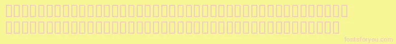 NewburySildoulos Font – Pink Fonts on Yellow Background