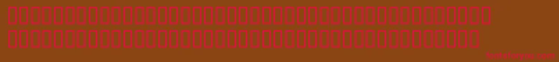 NewburySildoulos Font – Red Fonts on Brown Background