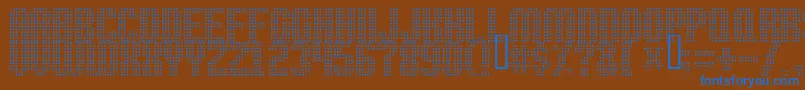 Шрифт Highspeed – синие шрифты на коричневом фоне